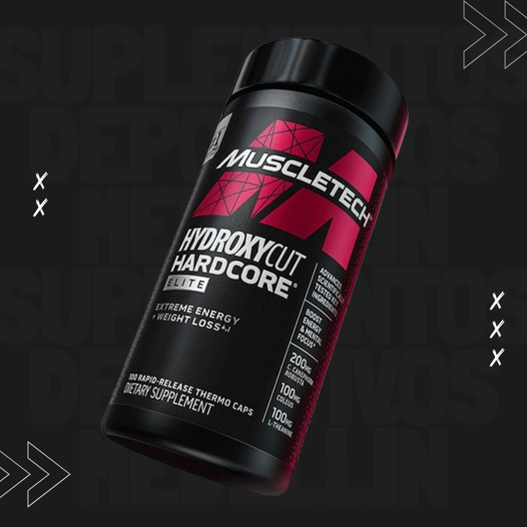 QUEMADOR DE GRASA HYDROXYCUT HARDCORE ELITE 100 CAPSULAS
