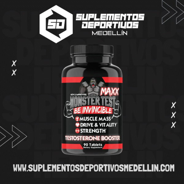 PRECURSOR DE TESTOSTERONA MONSTER TEST MAXX 90 CAPSULAS