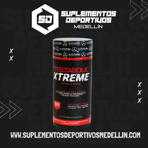 PRECURSOR DE TESTOSTERONA TESTABOLIC XTREME 120 CÁPSULAS