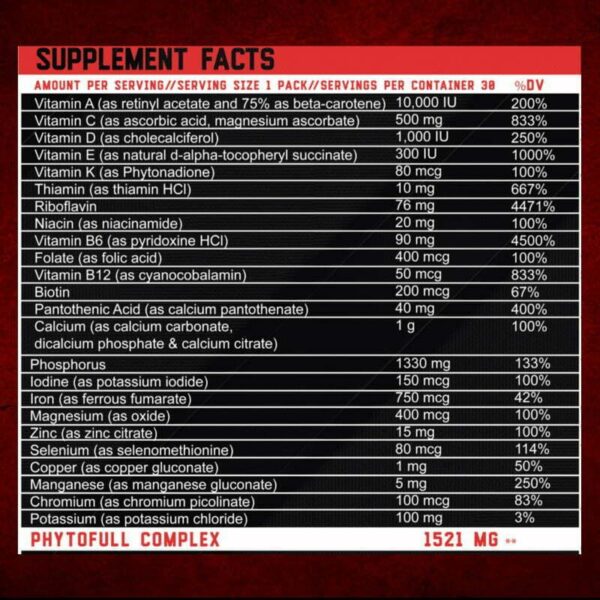 SURVIVOR PACK 30 PAQUETES MULTIVITAMÍNICO - Imagen 2