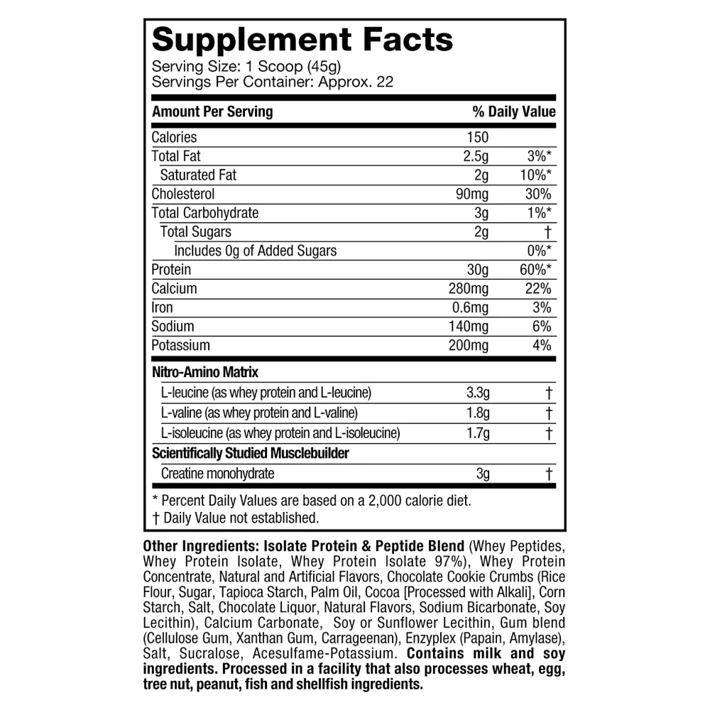 PROTEINA NITRO TECH PROTEIN 2 LIBRAS - Imagen 2