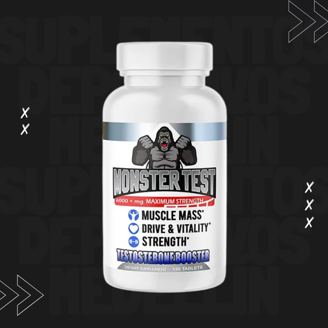 PRECURSOR DE TESTOSTERONA MONSTER TEST 120 CAPSULAS