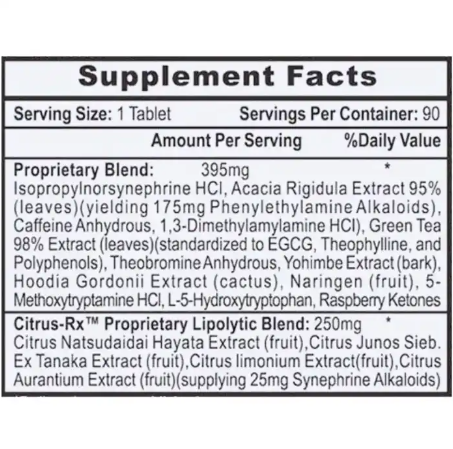 QUEMADOR DE GRASA LIPODRENE XTREME 90 CAPSULAS - Imagen 2