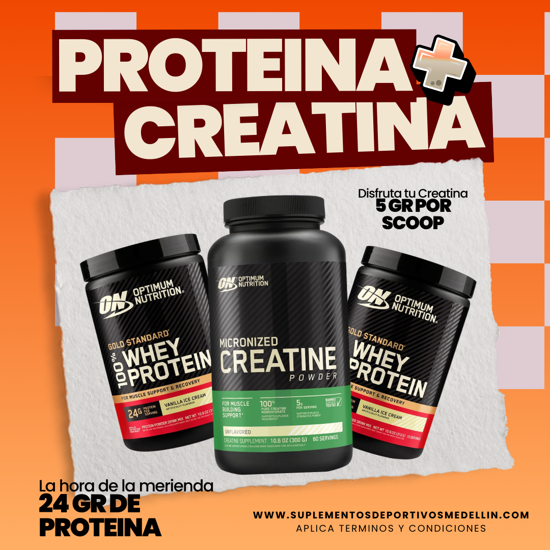 COMBO PROTEINA+CREATINA OPTIMUM NUTRITION
