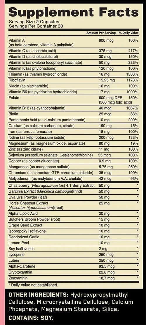 MULTIVITAMINICO OPTI WOMEN ON 60 CÁPSULAS - Imagen 2