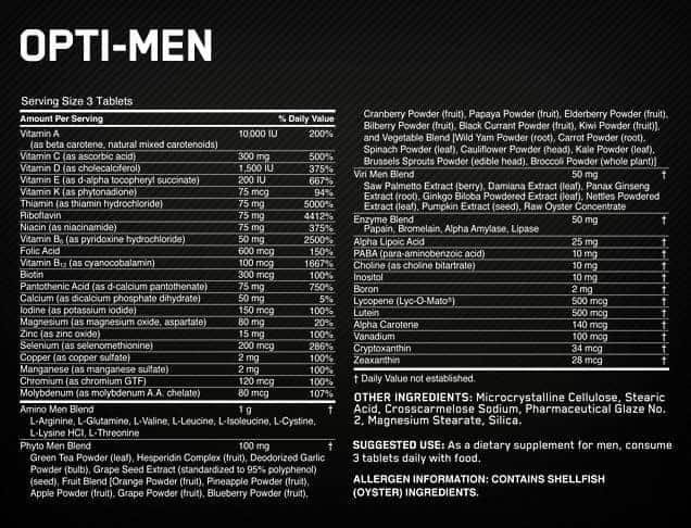 Multivitaminico Opti-Men On 90 Cápsulas - Imagen 2