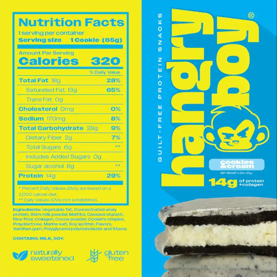 UNIDAD ALFAJOR PROTEICO HANGRYBOY - Imagen 2